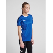 hummel Sport-Shirt hmlAUTHENTIC Poly Jersey (leichter Jerseystoff) Kurzarm dunkelblau Damen
