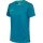 hummel Sport-Shirt hmlAUTHENTIC Poly Jersey (leichter Jerseystoff) Kurzarm tealblau Damen