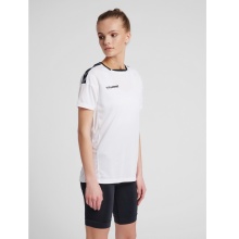 hummel Sport-Shirt hmlAUTHENTIC Poly Jersey (leichter Jerseystoff) Kurzarm weiss Damen