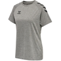 hummel Sport-Shirt hmlCORE XK Core Poly (Interlock-Stoff) Kurzarm grau Damen
