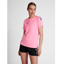 hummel Sport-Shirt hmlCORE XK Core Poly (Interlock-Stoff) Kurzarm pink Damen