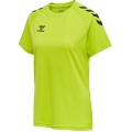 hummel Sport-Shirt hmlCORE XK Core Poly (Interlock-Stoff) Kurzarm limegrün Damen