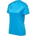hummel Sport-Shirt hmlCORE XK Core Poly (Interlock-Stoff) Kurzarm blau Damen