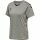 hummel Sport-Shirt hmlCORE XK Poly Jersey (robuster Doppelstrick) Kurzarm grau Damen