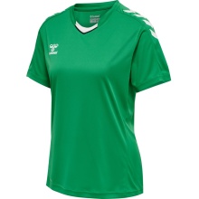 hummel Sport-Shirt hmlCORE XK Poly Jersey (robuster Doppelstrick) Kurzarm grün Damen