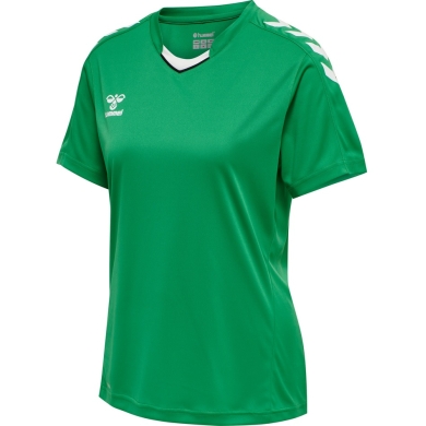hummel Sport-Shirt hmlCORE XK Poly Jersey (robuster Doppelstrick) Kurzarm grün Damen