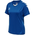 hummel Sport-Shirt hmlCORE XK Poly Jersey (robuster Doppelstrick) Kurzarm dunkelblau Damen