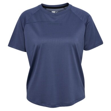 hummel Trainings-Shirt hmlCOURT Light Weight (atmungsaktiv, leicht) indigoblau Damen
