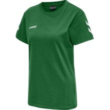 hummel Sport/Freizeit-Shirt hmlGO Cotton (Baumwolle) Kurzarm grün Damen