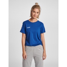 hummel Sport/Freizeit-Shirt hmlGO Cotton (Baumwolle) Kurzarm dunkelblau Damen