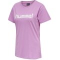 hummel Sport/Freizeit-Shirt hmlGO Cotton Big Logo (Baumwolle) Kurzarm orchidpink Damen