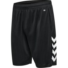 hummel Sporthose hmlCORE XK Poly Shorts (robuster Doppelstrick, ohne Seitentaschen) Kurz schwarz Herren