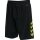 hummel Sporthose hmlCORE XK Poly Shorts (robuster Doppelstrick, ohne Seitentaschen) kurz schwarz/limegrün Herren