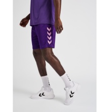 hummel Sporthose hmlCORE XK Poly Shorts (robuster Doppelstrick, ohne Seitentaschen) Kurz violett Herren