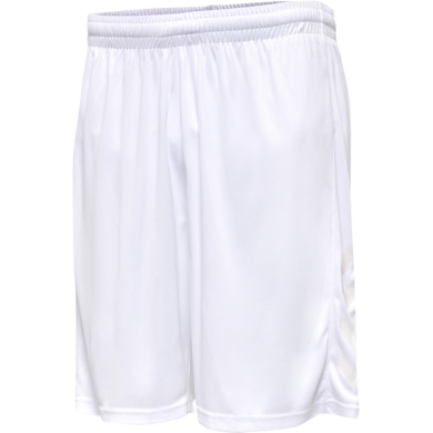 hummel Sporthose hmlCORE XK Poly Shorts (robuster Doppelstrick, ohne Seitentaschen) Kurz weiss/weiss Herren