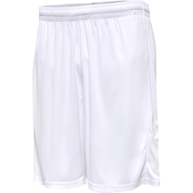 hummel Sporthose hmlCORE XK Poly Shorts (robuster Doppelstrick, ohne Seitentaschen) kurz weiss/weiss Herren