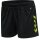 hummel Sporthose hmlCORE XK Poly Shorts (robuster Doppelstrick, ohne Seitentaschen) Kurz schwarz/limegrün Damen