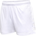 hummel Sporthose hmlCORE XK Poly Shorts (robuster Doppelstrick, ohne Seitentaschen) Kurz weiss/weiss Damen