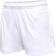 hummel Sporthose hmlCORE XK Poly Shorts (robuster Doppelstrick, ohne Seitentaschen) Kurz weiss/weiss Damen