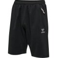 hummel Freizeithose Bermuda hmlMOVE Grid Cotton Shorts (Baumwolle) kurz schwarz Herren