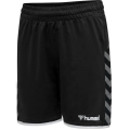 hummel Sporthose hmlAUTHENTIC Poly Shorts (leichter Jerseystoff, ohne Seitentaschen) Kurz schwarz/weiss Kinder