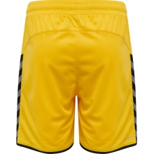 hummel Sporthose hmlAUTHENTIC Poly Shorts (leichter Jerseystoff, ohne Seitentaschen) Kurz gelb/schwarz Kinder