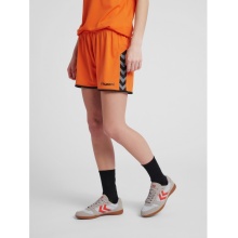 hummel Sporthose hmlAUTHENTIC Poly Shorts (leichter Jerseystoff, ohne Seitentaschen) Kurz orange Damen