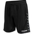 hummel Sporthose hmlAUTHENTIC Poly Shorts (leichter Jerseystoff, ohne Seitentaschen) kurz schwarz/weiss Herren