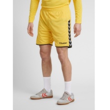 hummel Sporthose hmlAUTHENTIC Poly Shorts (leichter Jerseystoff, ohne Seitentaschen) kurz gelb/schwarz Herren