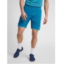 hummel Sporthose hmlAUTHENTIC Poly Shorts (leichter Jerseystoff, ohne Seitentaschen) kurz tealblau Herren