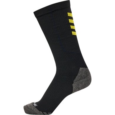 hummel Sportsocke hmlPRO Training Crew (Materialmix) schwarz/gelb - 1 Paar
