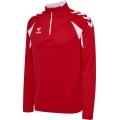 hummel Sport-Langarmshirt hmlCORE 2.0 Half Zip (optimale Bewegungsfreiheit) rot/weiss Herren