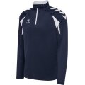 hummel Sport-Langarmshirt hmlCORE 2.0 Half Zip (optimale Bewegungsfreiheit) marineblau/weiss Herren
