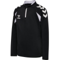 hummel Sport-Langarmshirt hmlCORE 2.0 Half Zip (optimale Bewegungsfreiheit) schwarz/weiss Jungen
