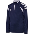 hummel Sport-Langarmshirt hmlCORE 2.0 Half Zip (optimale Bewegungsfreiheit) marineblau/weiss Jungen