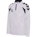 hummel Sport-Langarmshirt hmlCORE 2.0 Half Zip (optimale Bewegungsfreiheit) weiss/schwarz Jungen