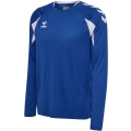 hummel Sport-Langarmshirt hmlCORE 2.0 Jersey (angenehmes Tragegefühl) blau/weiss Herren