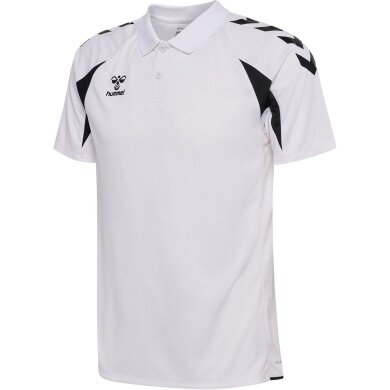 hummel Sport-Polo hmlCORE 2.0 (100% rec. Polyester) weiss/schwarz Herren