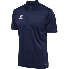 hummel Sport-Polo hmlESSENTIAL (100% rec. Polyester) Kurzarm marineblau Herren