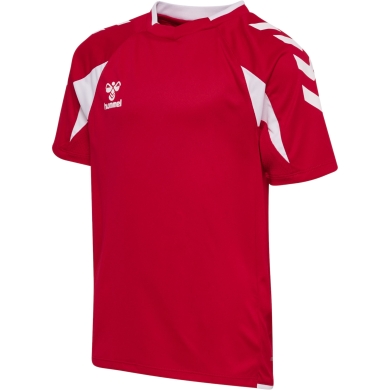 hummel Sport-Shirt hmlCORE 2.0 (rec. Polyester, optimale Bewegungsfreiheit) kurzarm rot/weiss Jungen