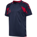 hummel Sport-Shirt hmlCORE 2.0 (rec. Polyester, optimale Bewegungsfreiheit) kurzarm marineblau/rot Jungen