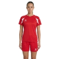 hummel Sport-Shirt hmlCORE 2.0 (rec. Polyester, optimale Bewegungsfreiheit) rot/weiss Damen