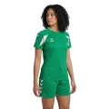 hummel Sport-Shirt hmlCORE 2.0 (rec. Polyester, optimale Bewegungsfreiheit) kurzarm grün/weiss Damen