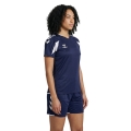 hummel Sport-Shirt hmlCORE 2.0 (rec. Polyester, optimale Bewegungsfreiheit) kurzarm marineblau/weiss Damen