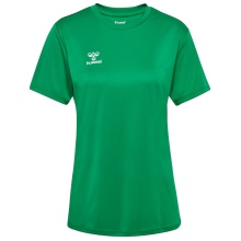hummel Sport-Shirt hmlESSENTIAL (100% rec. Polyester) Kurzarm grün Damen