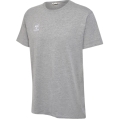 hummel Sport/Freizeit-Tshirt hmlGO 2.0 (Bio-Baumwolle, klassisch Design) Kurzarm grau Herren