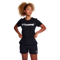 hummel Sport/Freizeit-Shirt hmlGO 2.0 Logo (Bio-Baumwolle) Kurzarm schwarz Damen