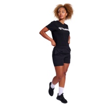 hummel Sport/Freizeit-Shirt hmlGO 2.0 Logo (Bio-Baumwolle) Kurzarm schwarz Damen