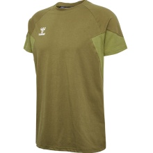 hummel Sport/Freizeit-Tshirt hmlTRAVEL (elastischer Jerseystoff) Kurzarm olivegrün Herren