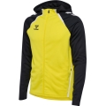 hummel Sport-Trainingsjacke hmlLEAD 2.0 Zip Hoodie (hohe Atmungsaktivität, schnelltrocknend) gelb/schwarz Herren